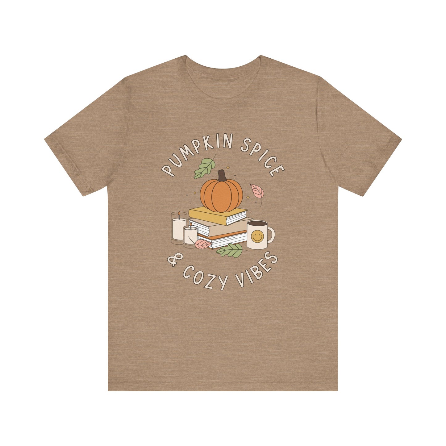 "Pumpkin Spice & Cozy Vibes" Teacher T-shirt
