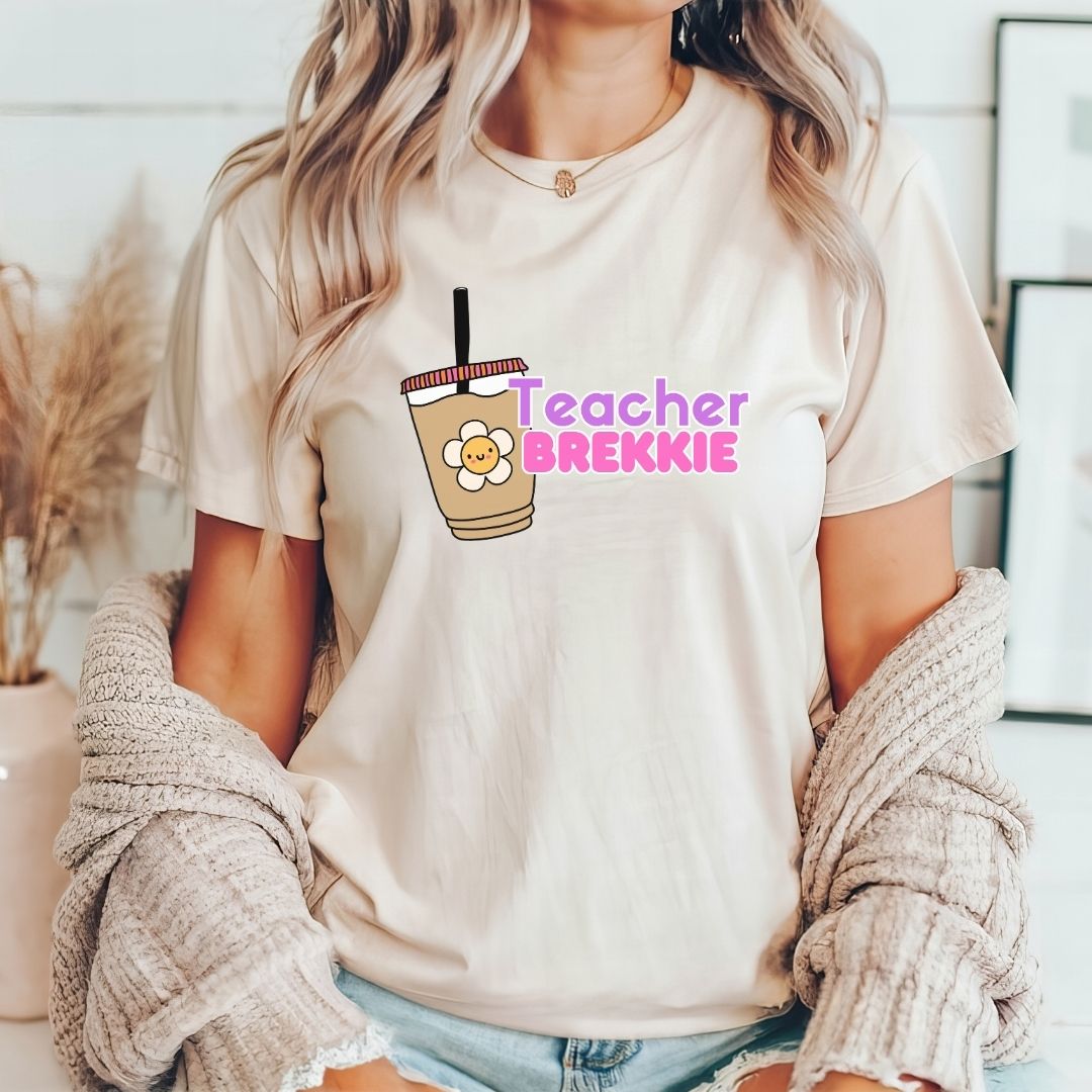 "Teacher Brekkie" Funny Teacher T-shirt