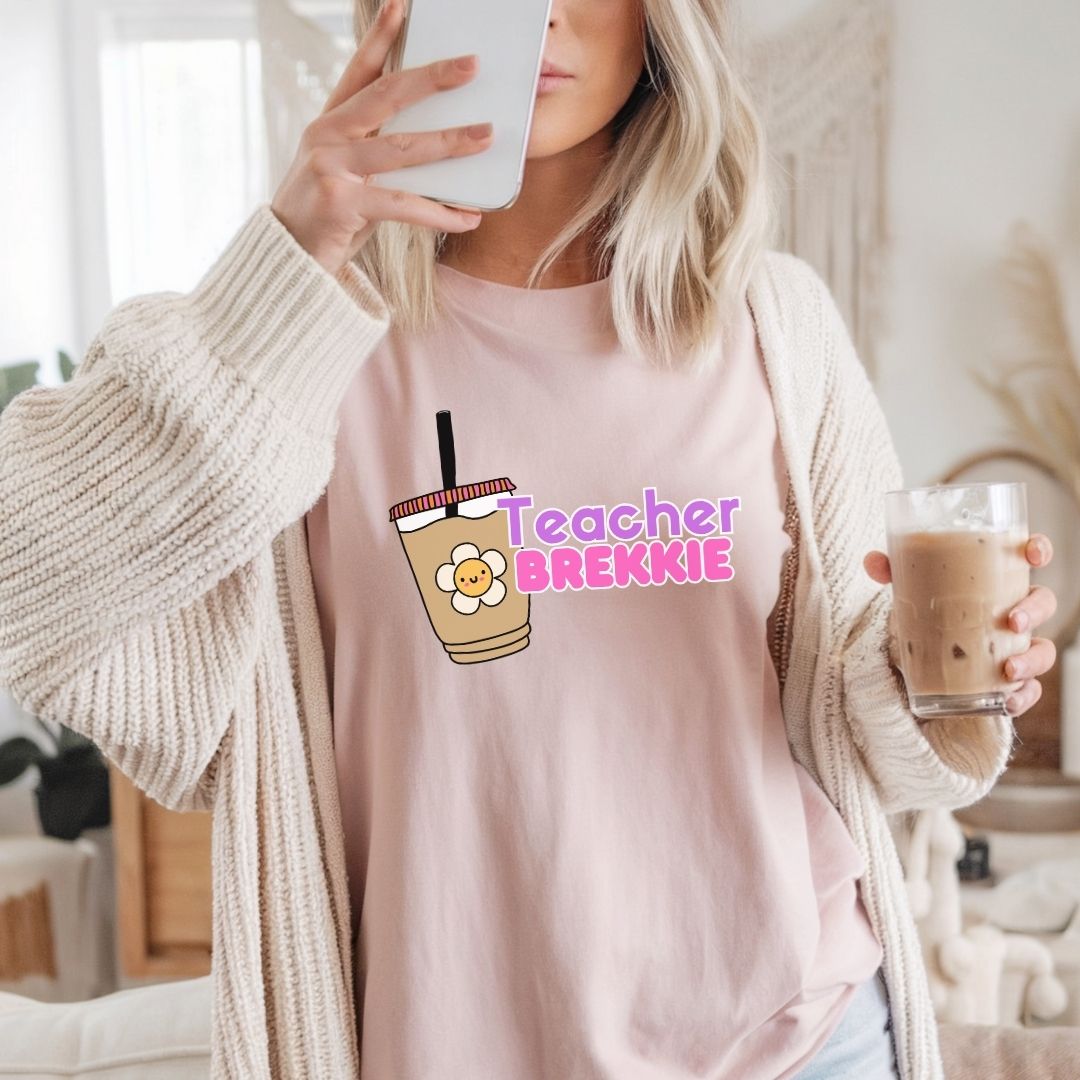 "Teacher Brekkie" Funny Teacher T-shirt
