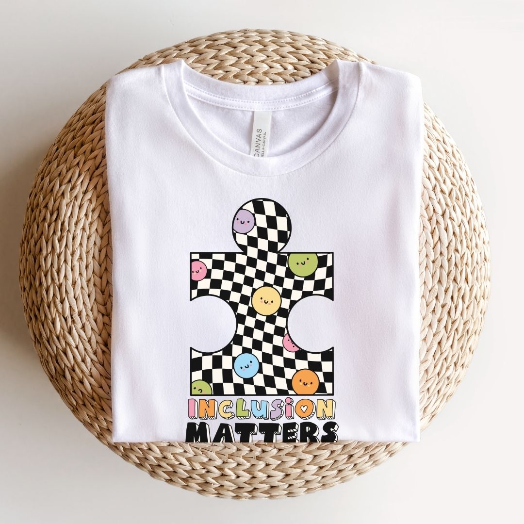 "Inclusion Matters" Puzzle Teacher T-shirt