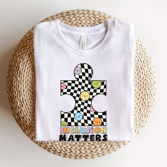 "Inclusion Matters" Puzzle Teacher T-shirt