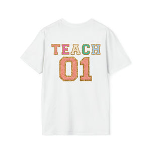 "Varsity Teach First Grade" Teacher T-shirt