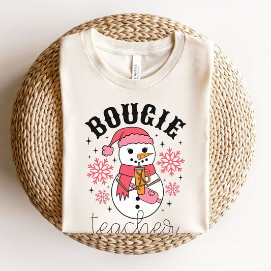 "Bougie Teacher" Holiday Teacher T-shirt
