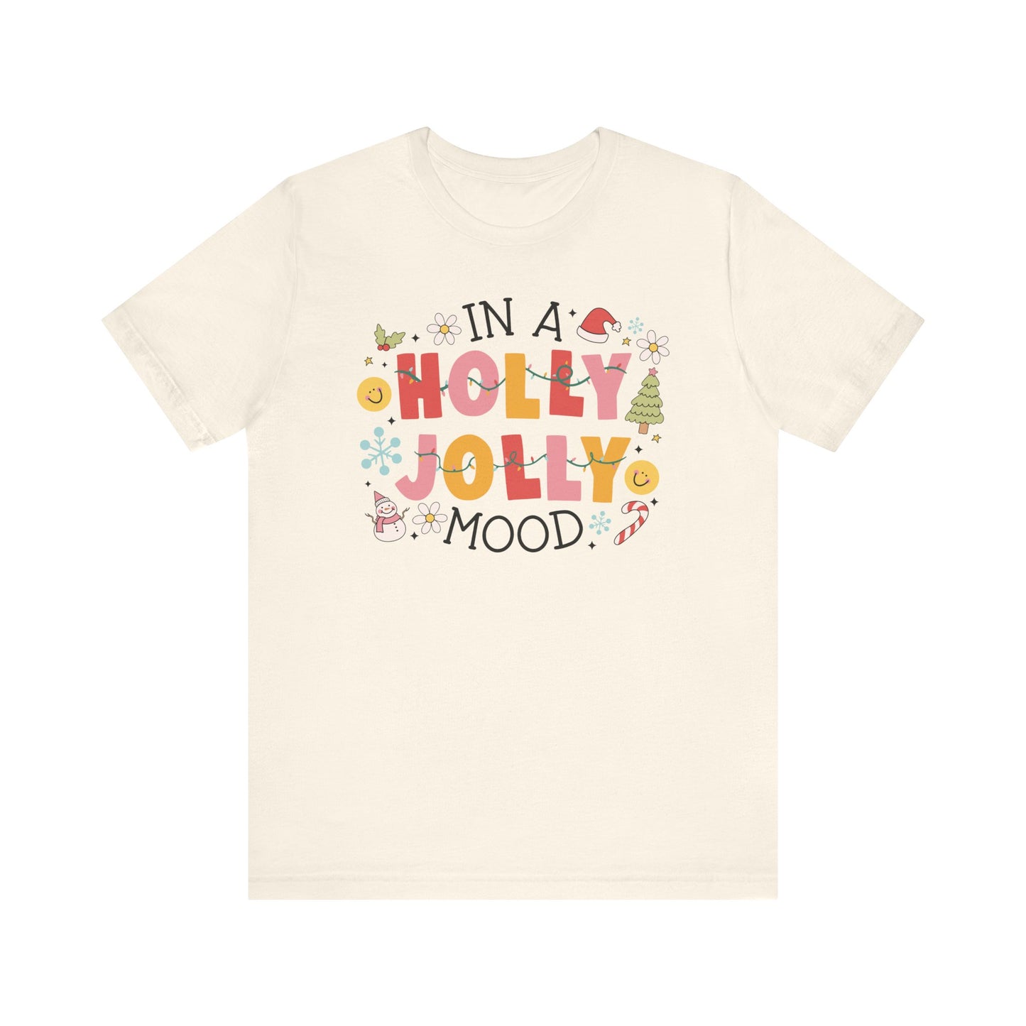 "In Holly Jolly Mood" Holiday Teacher T-shirt