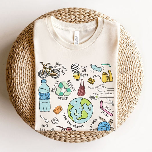"Save the Planet" Distressed Teacher T-shirt
