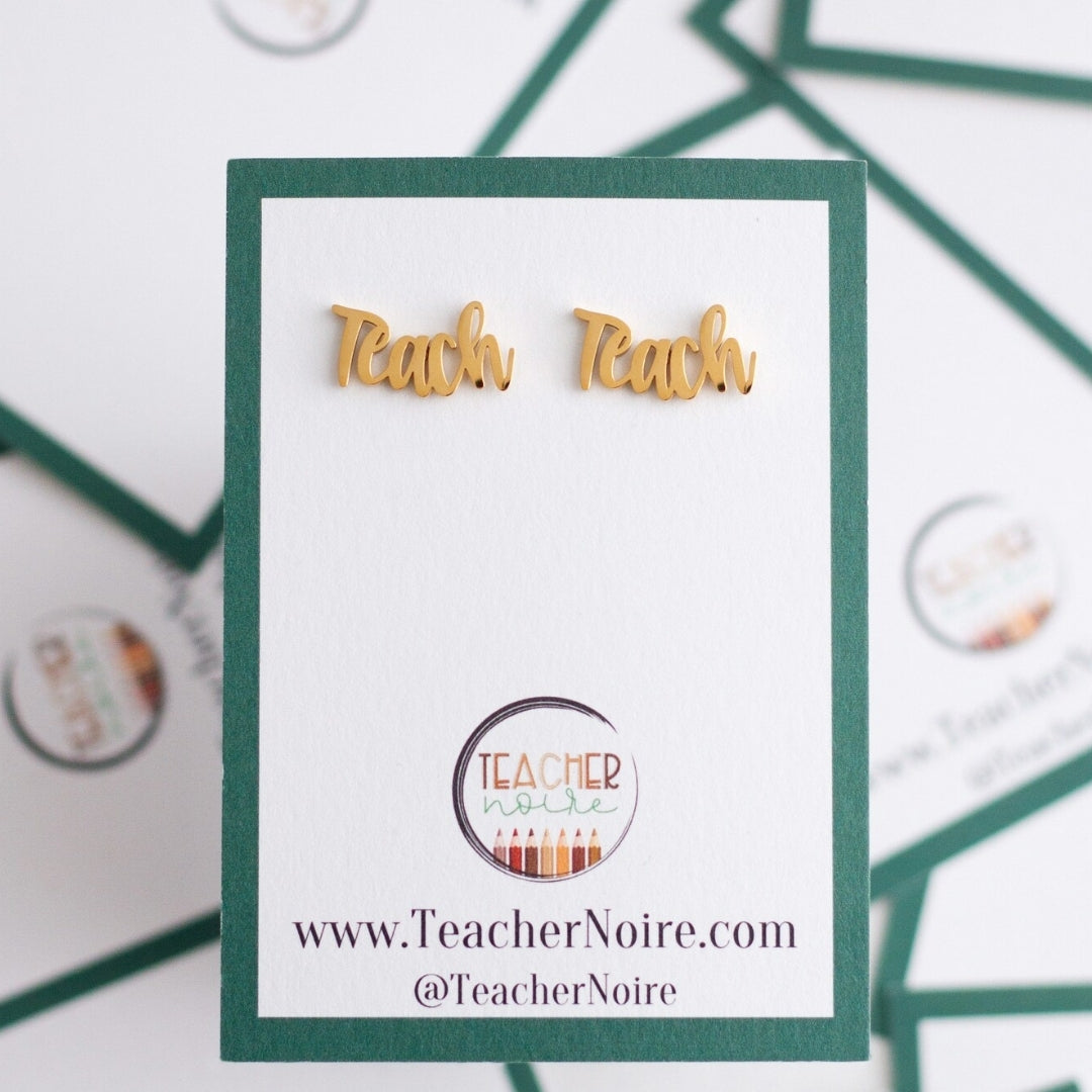 Teacher Earring & Pin Gift Set