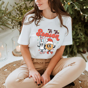 "Tis the Season" Cookies & Milk Teacher T-shirt