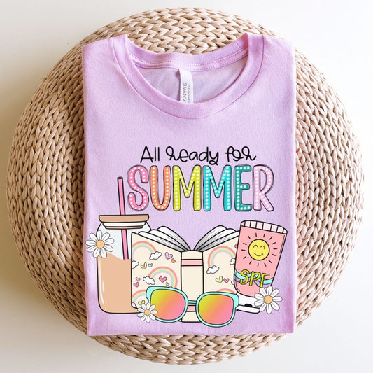 "All Ready For Summer" Teacher T-shirt - Teacher Care Crate - T-Shirt