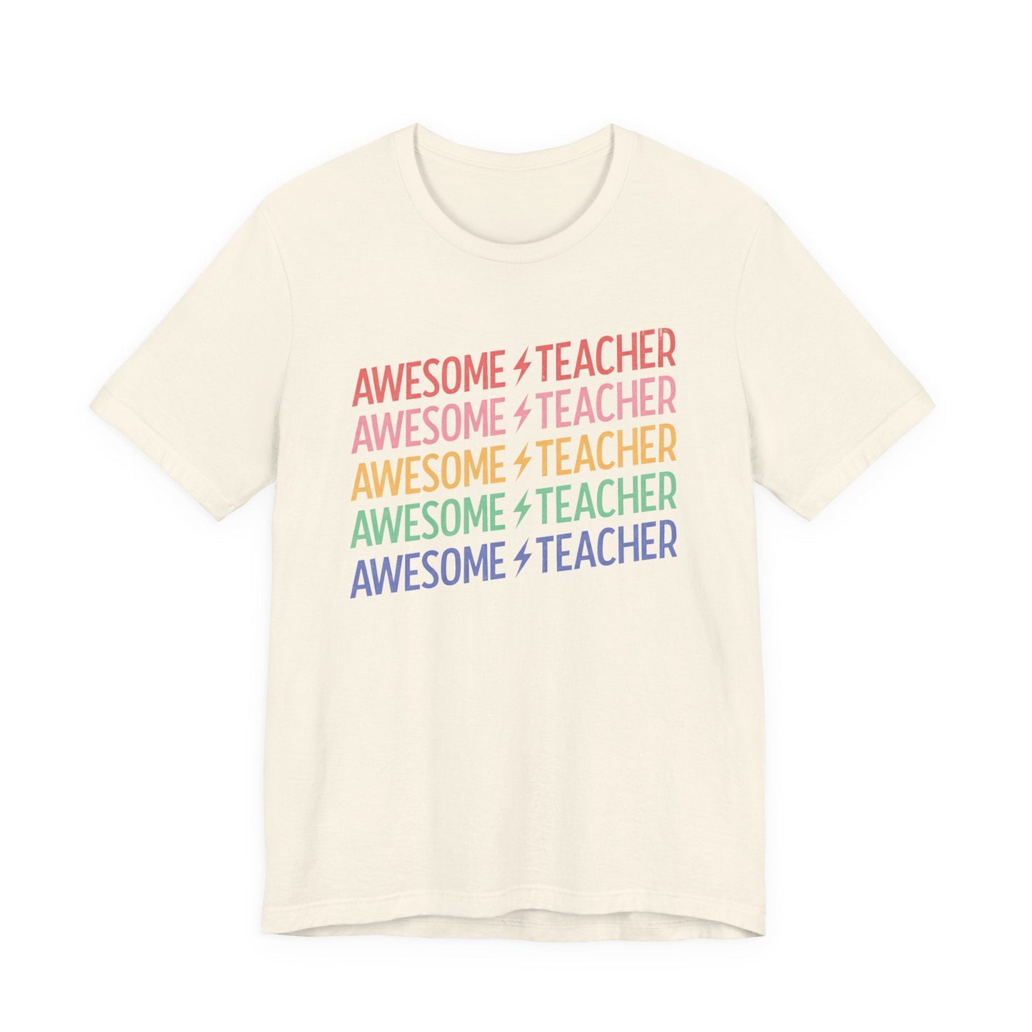 "Awesome Teacher" Retro Teacher T-shirt - Teacher Care Crate - T-Shirt