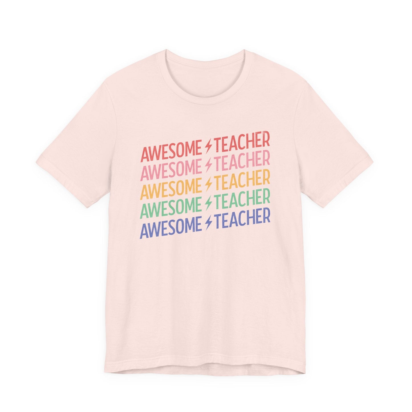 "Awesome Teacher" Retro Teacher T-shirt - Teacher Care Crate - T-Shirt