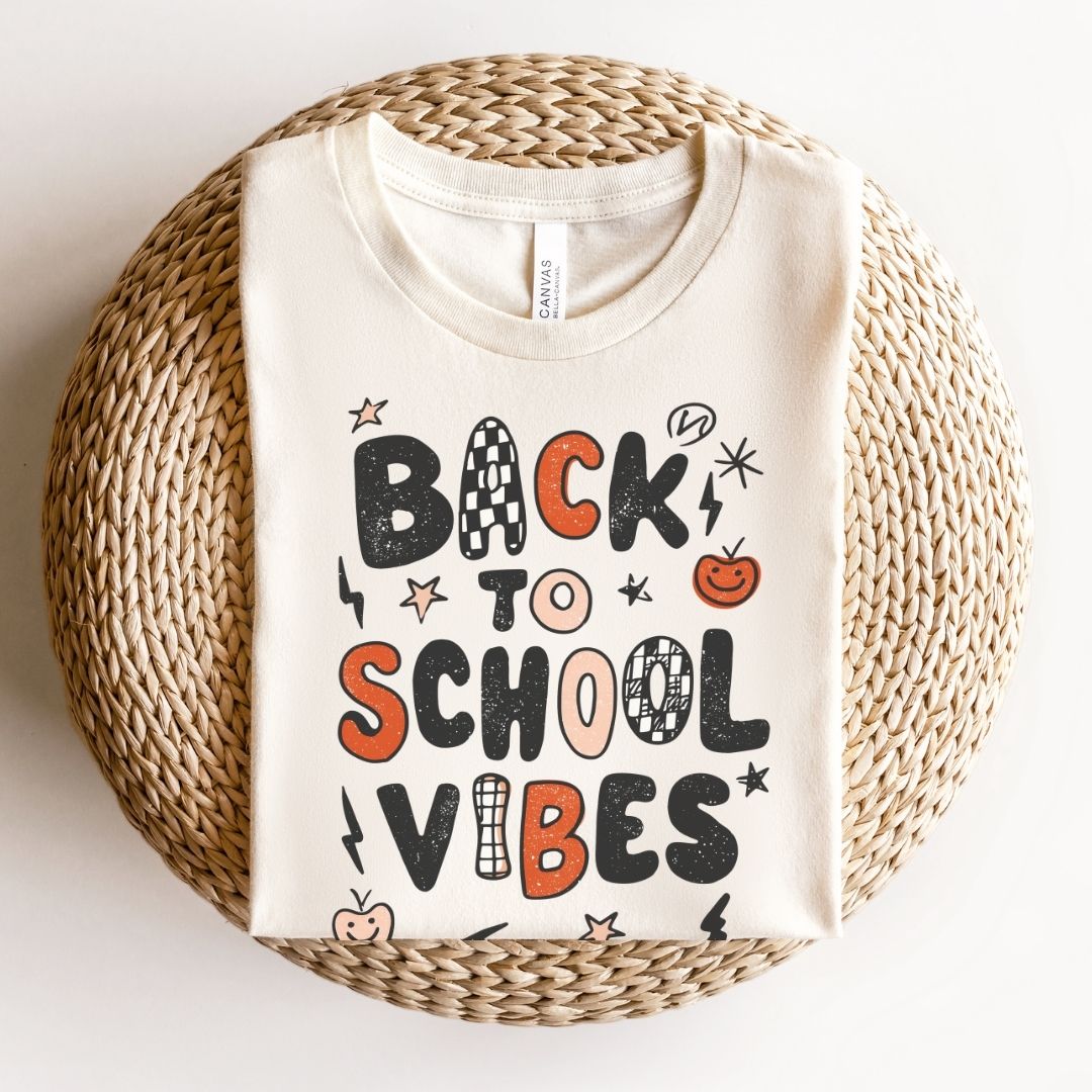 "Back to School Vibes" Teacher T-shirt - Teacher Care Crate-T-Shirt