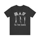 "Bad to the Bone" Distressed Halloween Teacher T-shirt - Teacher Care Crate - T-Shirt