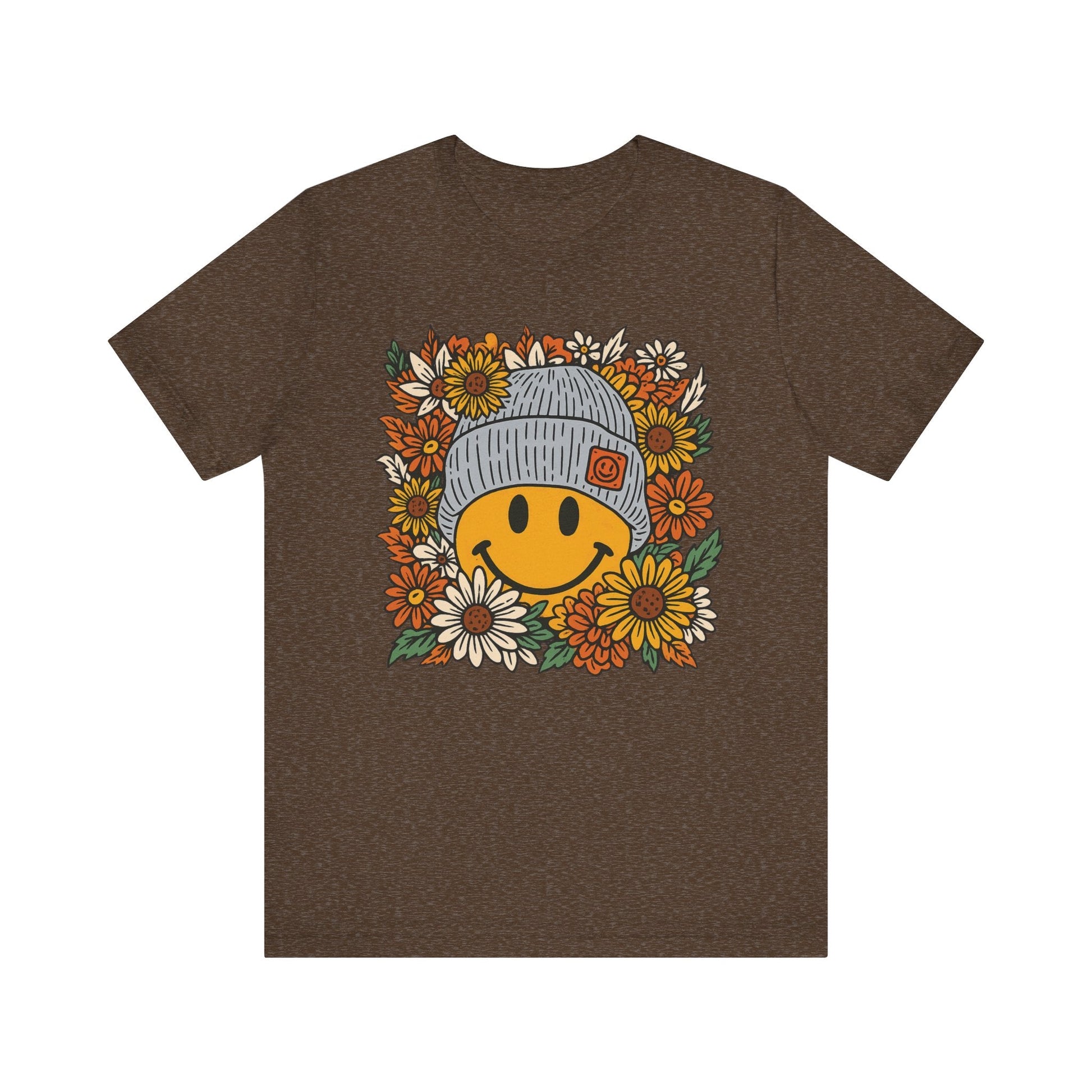 "Beanie Smiley" Fall Teacher T-shirt - Teacher Care Crate - T-Shirt