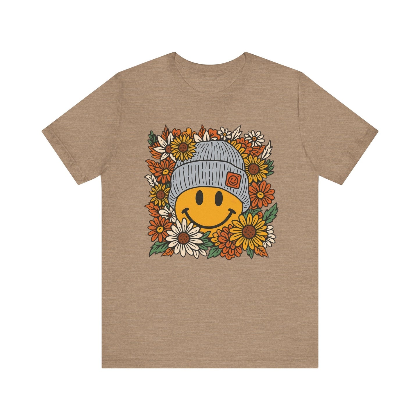 "Beanie Smiley" Fall Teacher T-shirt - Teacher Care Crate - T-Shirt