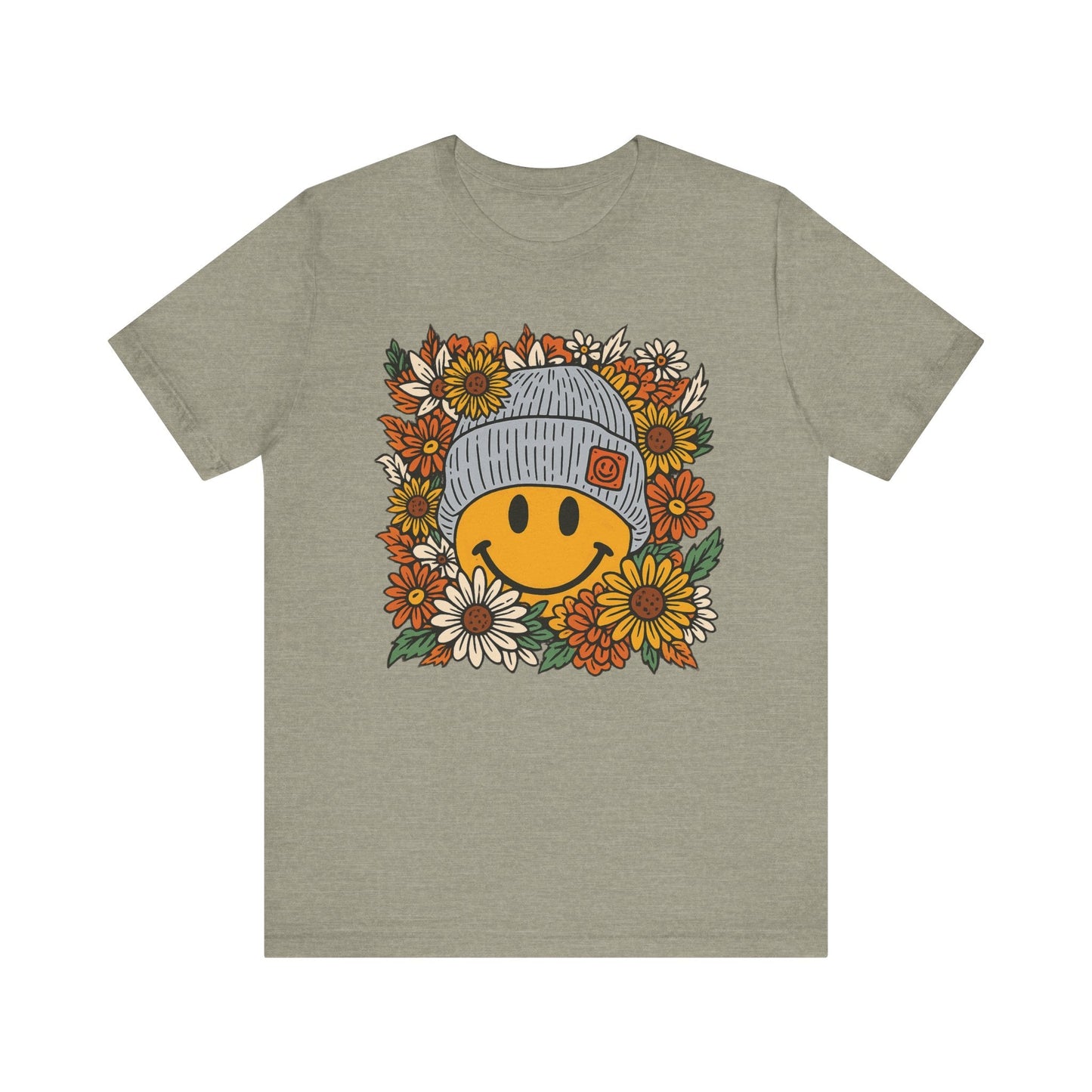 "Beanie Smiley" Fall Teacher T-shirt - Teacher Care Crate - T-Shirt