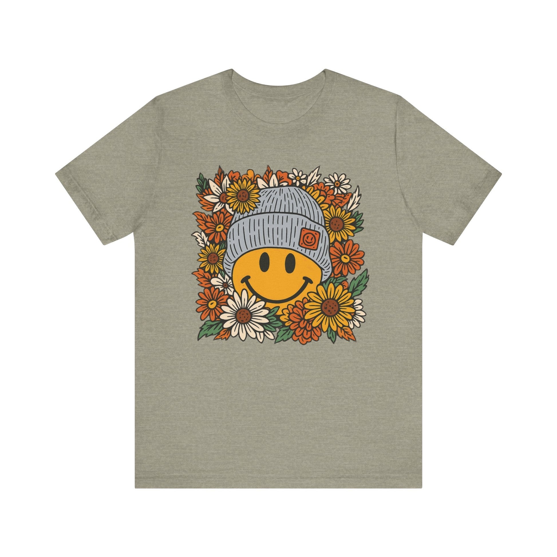 "Beanie Smiley" Fall Teacher T-shirt - Teacher Care Crate - T-Shirt