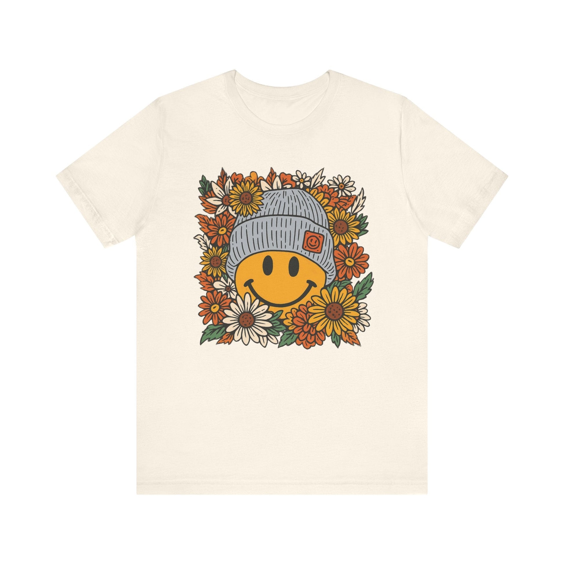 "Beanie Smiley" Fall Teacher T-shirt - Teacher Care Crate - T-Shirt