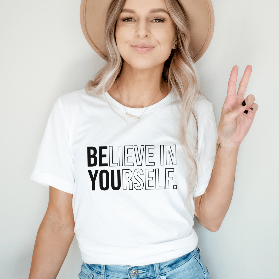 "Believe in Yourself" Teacher T-shirt - Teacher Care Crate - T-Shirt
