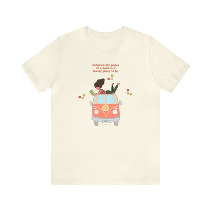 "Between the Pages of a Book" Teacher T-shirt - Teacher Care Crate - T-Shirt