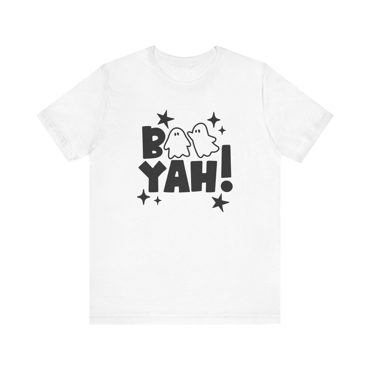 "Boo Yah!" Block Letter Halloween Teacher T-shirt - Teacher Care Crate - T-Shirt