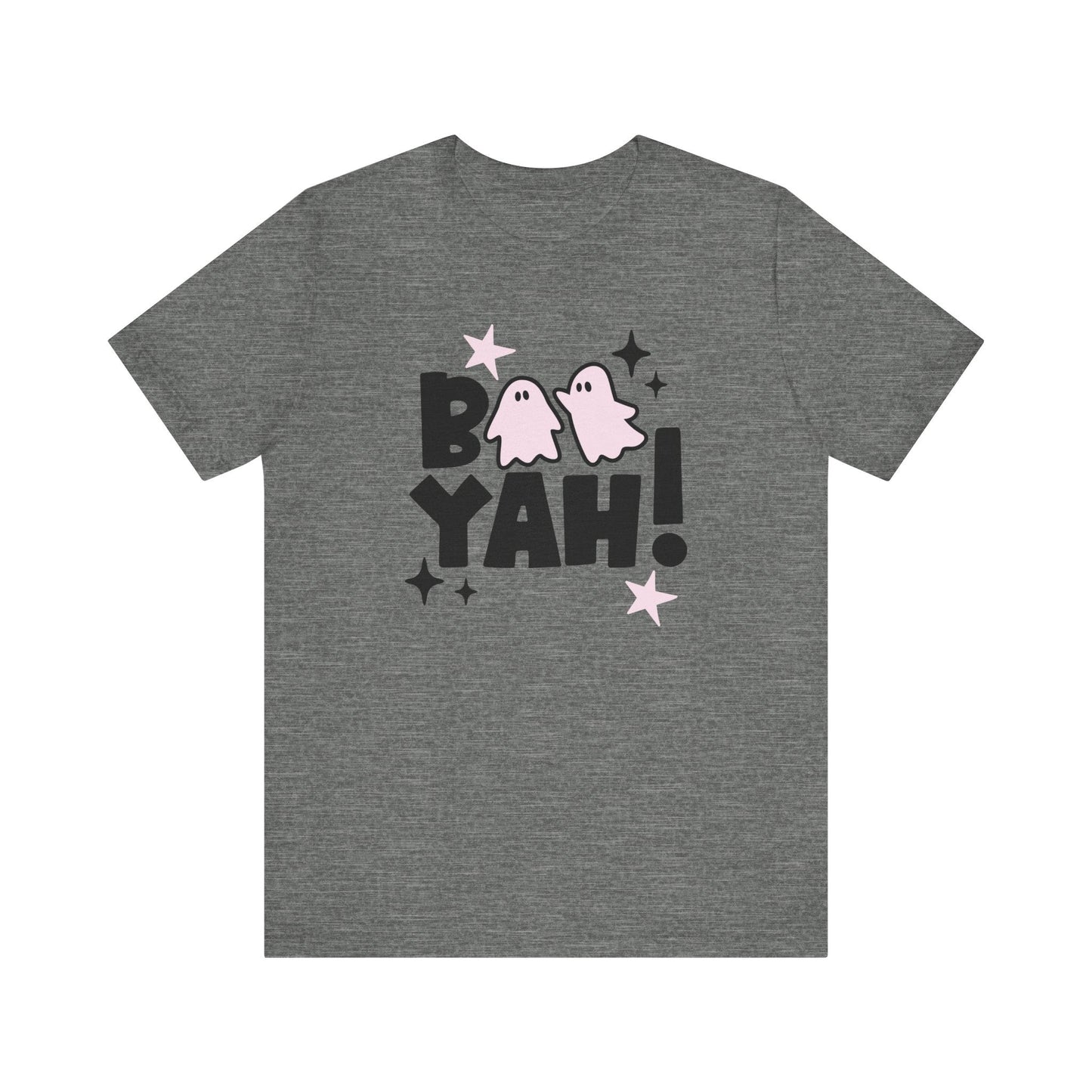 "Boo Yah!" Block Letter Halloween Teacher T-shirt - Teacher Care Crate - T-Shirt
