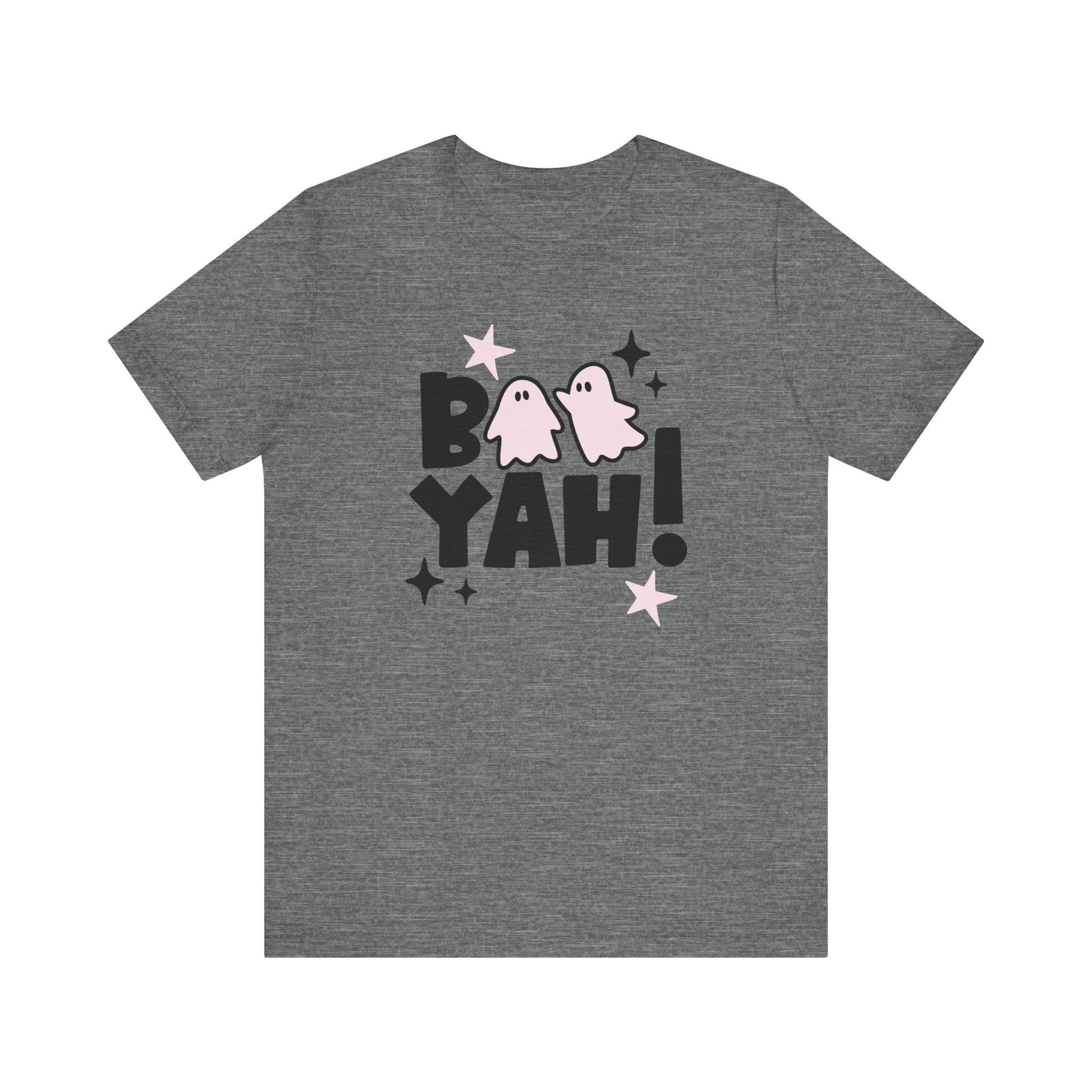 "Boo Yah!" Block Letter Halloween Teacher T-shirt - Teacher Care Crate - T-Shirt