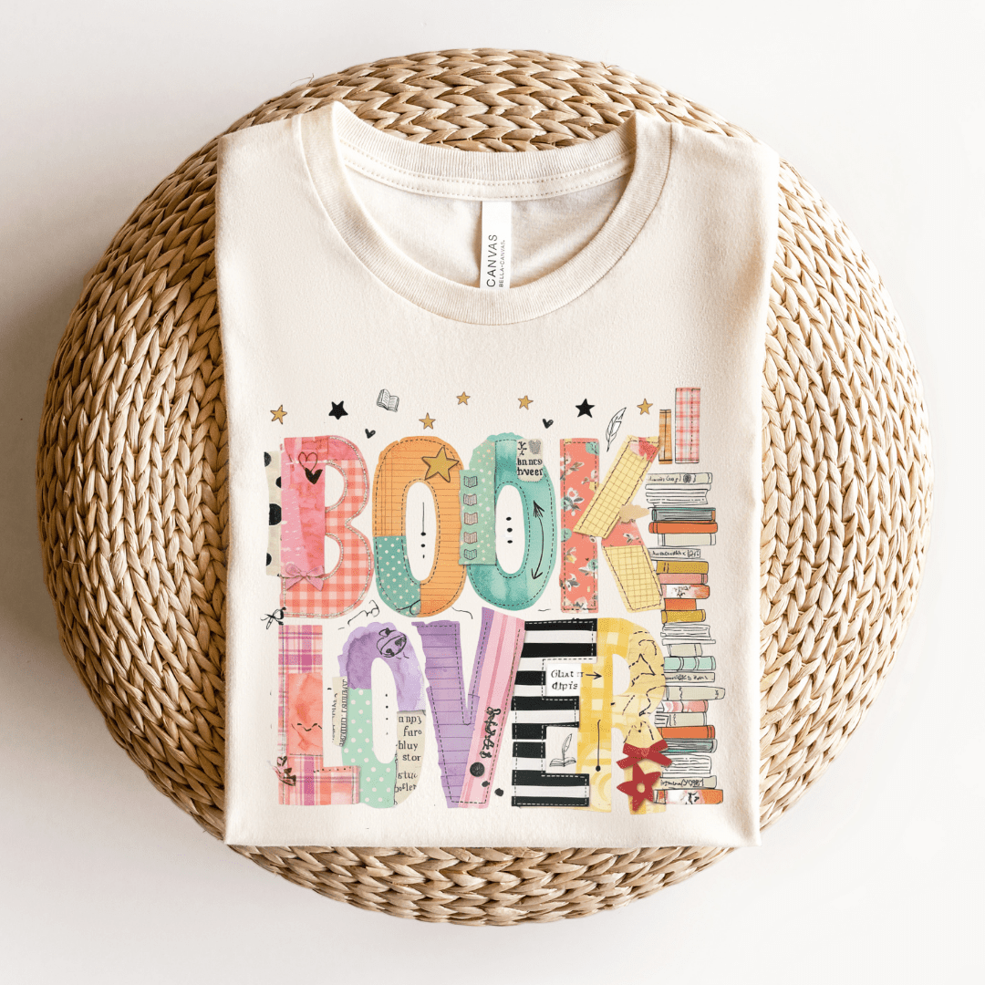 "Book Lover" Colorful Teacher T-shirt - Teacher Care Crate - T-Shirt