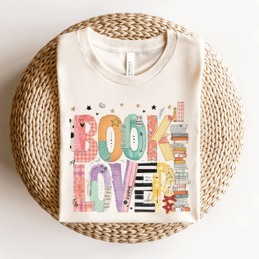 "Book Lover" Colorful Teacher T-shirt - Teacher Care Crate - T-Shirt