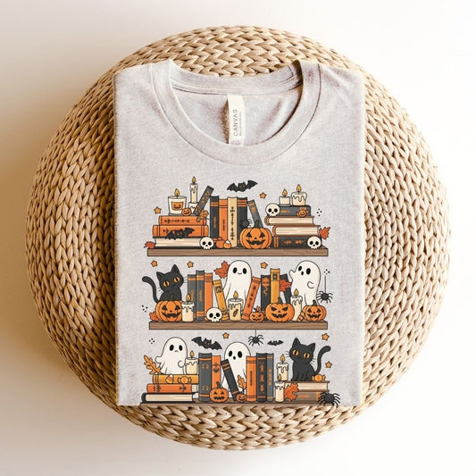"Booooookshelf" Halloween Teacher T-shirt - Teacher Care Crate - T-Shirt