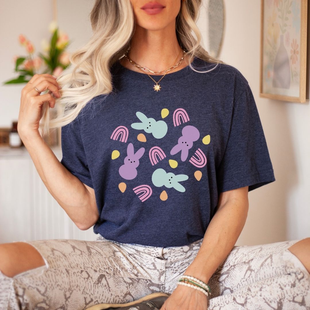 "Bunnies and Rainbows" Teacher T-shirt - Teacher Care Crate - T-Shirt