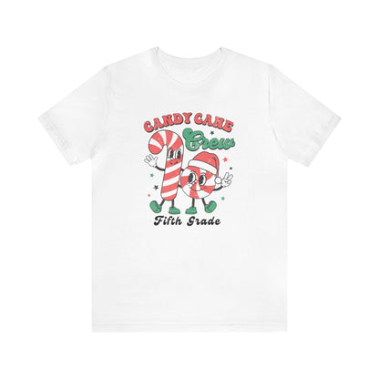 "Candy Cane Crew" Fifth Teacher T-shirt - Teacher Care Crate - T-Shirt