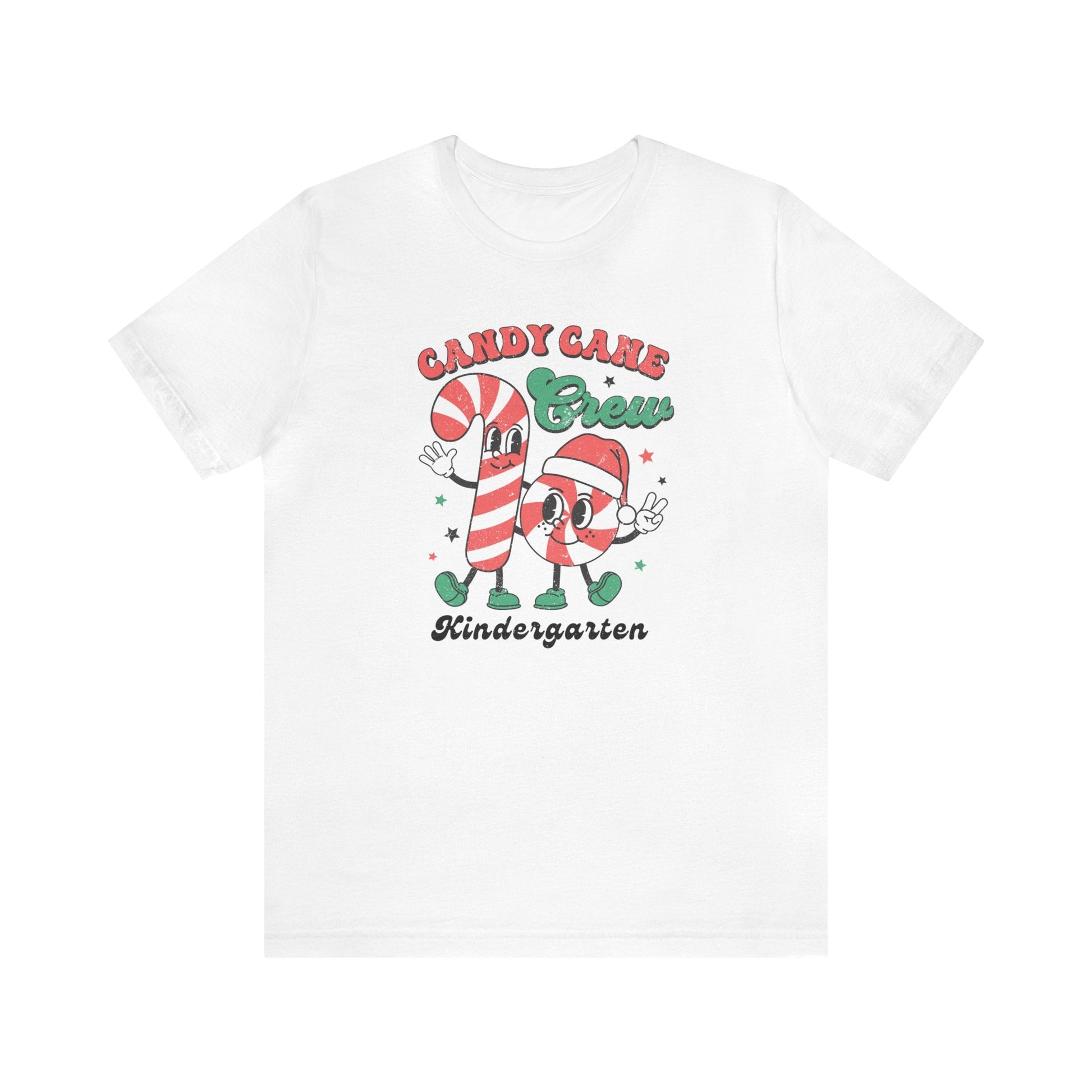 "Candy Cane Crew" Kindergarten Teacher T-shirt - Teacher Care Crate - T-Shirt