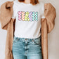 "Checkered Colorful Teach" Teacher T-shirt - Teacher Care Crate - T-Shirt