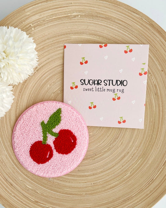 Cherry Mug Rug - Teacher Care Crate - 