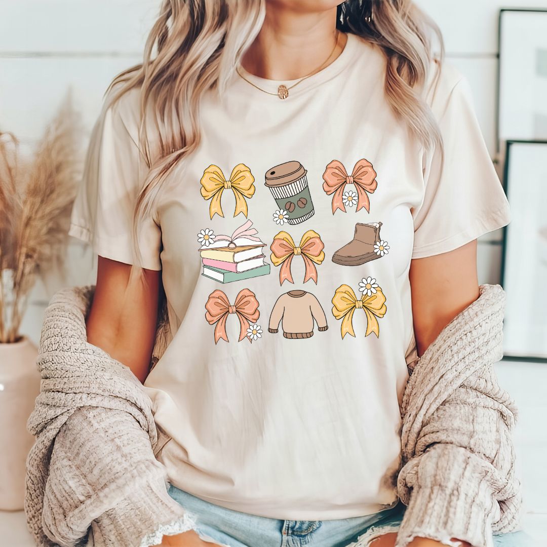 "Coquette Fall" Teacher T-shirt - Teacher Care Crate - T-Shirt