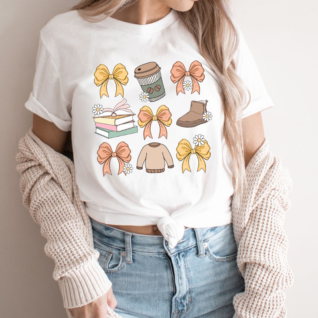 "Coquette Fall" Teacher T-shirt - Teacher Care Crate - T-Shirt