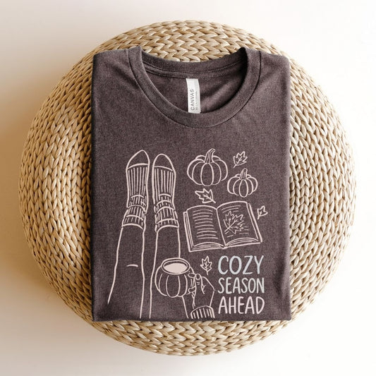 "Cozy Season Ahead" Fall Teacher T-shirt - Teacher Care Crate - T-Shirt