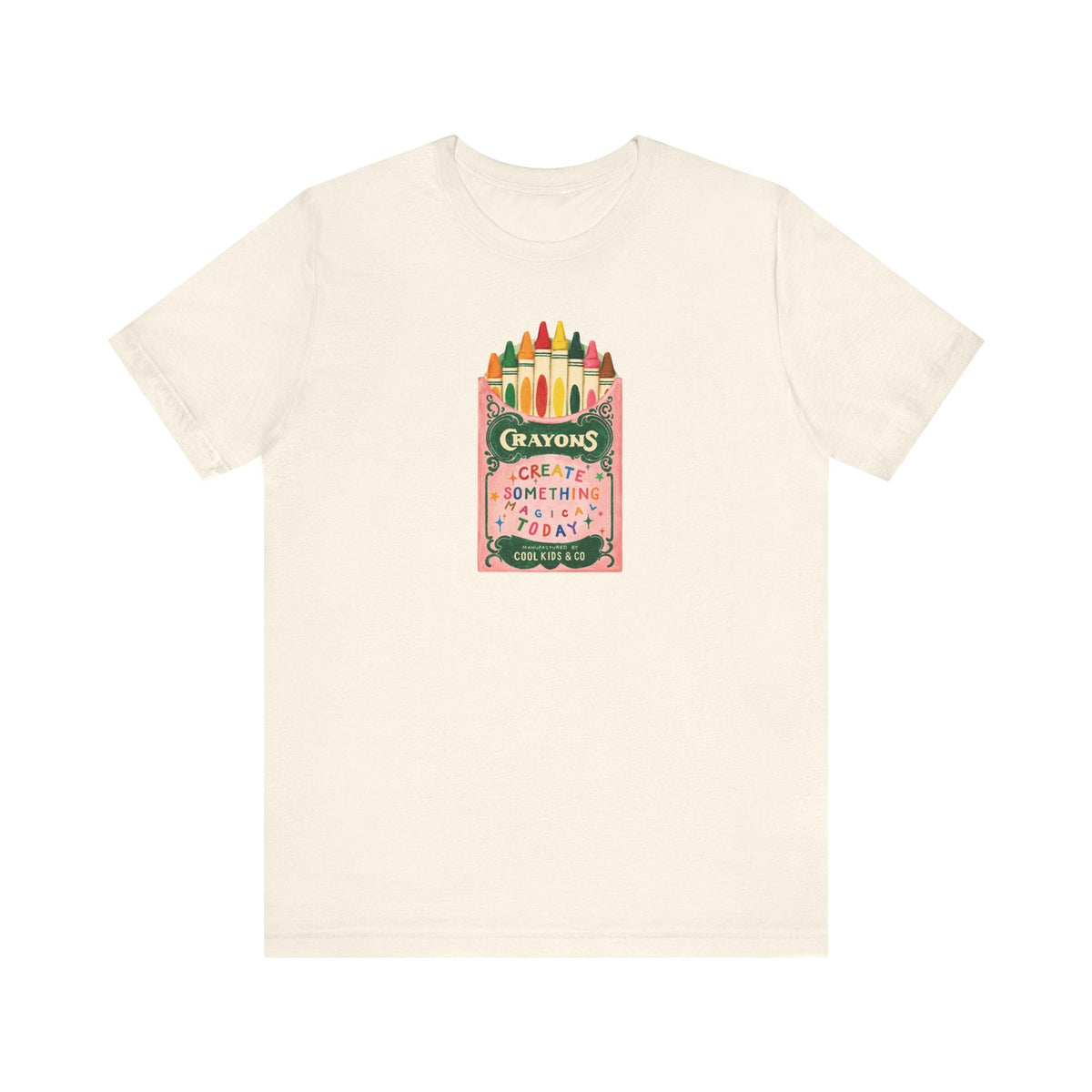 "Create Something Magical Today" Crayons Teacher T-shirt - Teacher Care Crate-T-Shirt