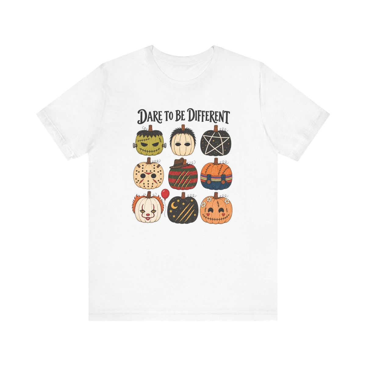 "Dare To Be Different" Funny Halloween Teacher T-shirt - Teacher Care Crate-T-Shirt