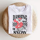 "Dashing Through The Snow" Skateboard Teacher T-shirt - Teacher Care Crate - T-Shirt
