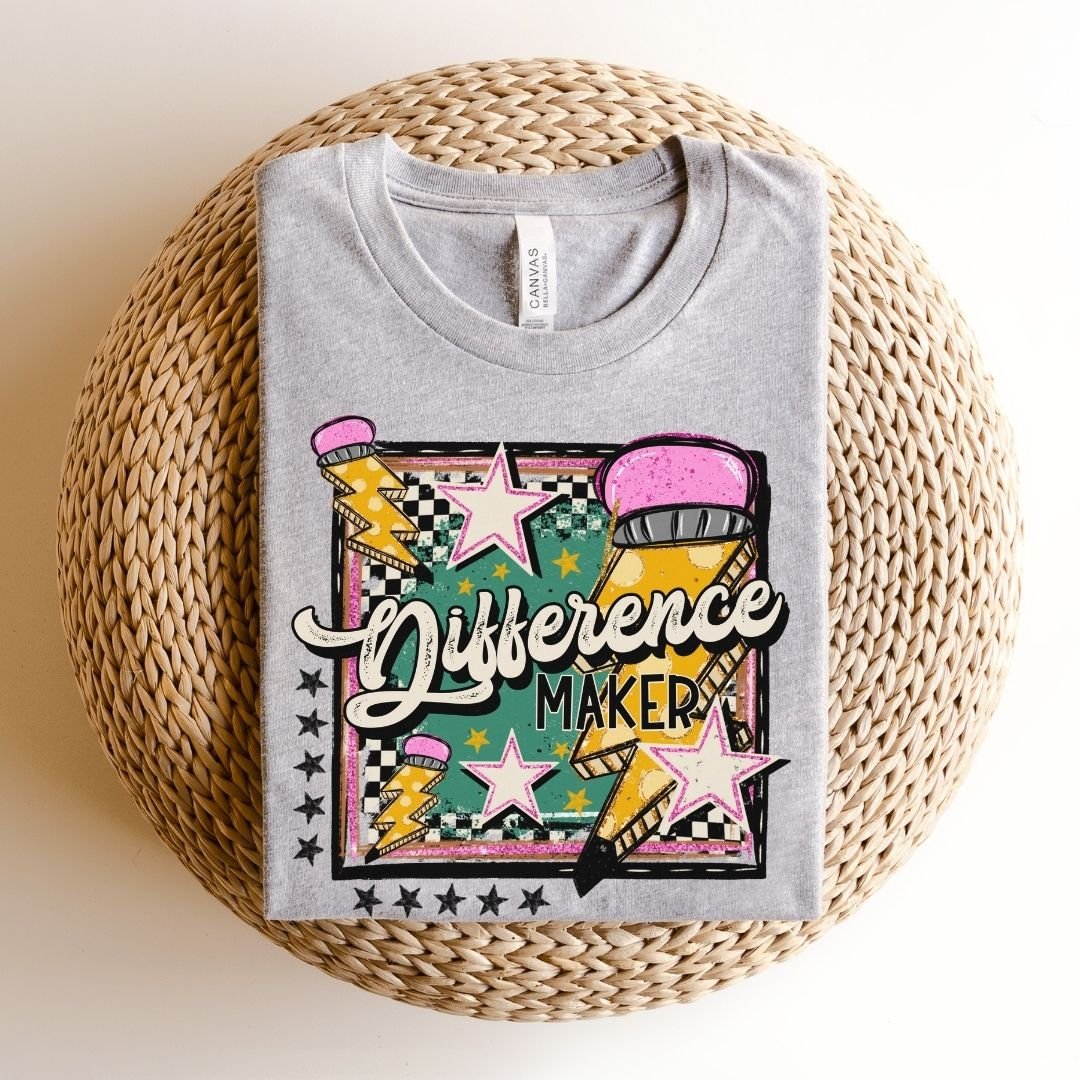 "Difference Maker" Teacher T-shirt - Teacher Care Crate - T-Shirt