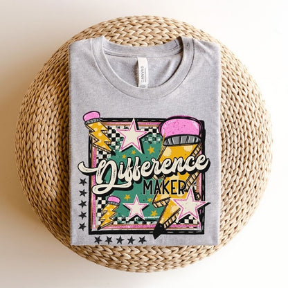 "Difference Maker" Teacher T-shirt - Teacher Care Crate - T-Shirt