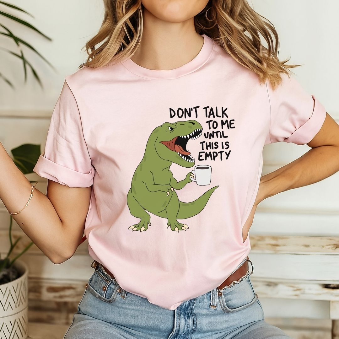 "Don't Talk to Me" T-Rex Teacher T-shirt - Teacher Care Crate-T-Shirt