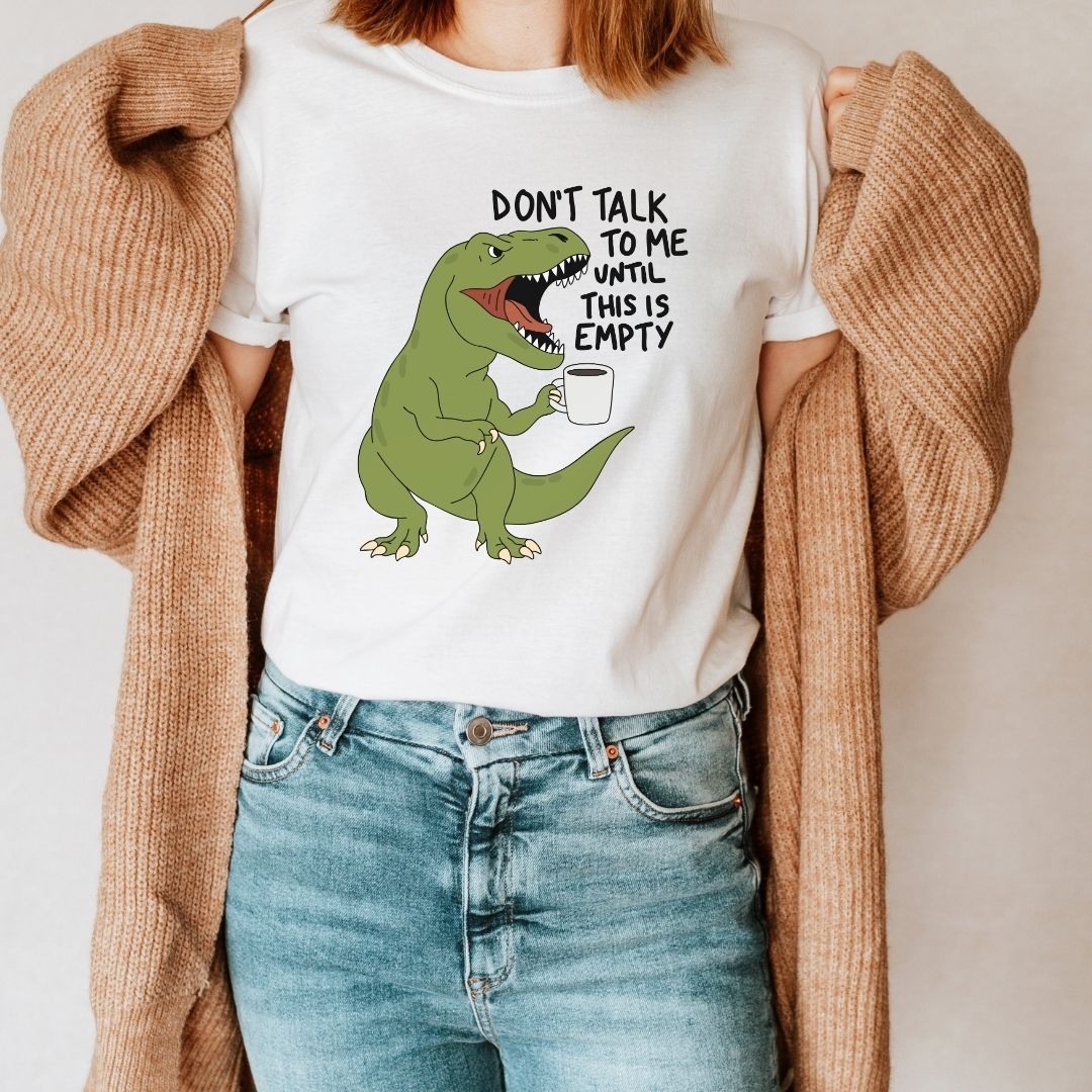 "Don't Talk to Me" T-Rex Teacher T-shirt - Teacher Care Crate-T-Shirt