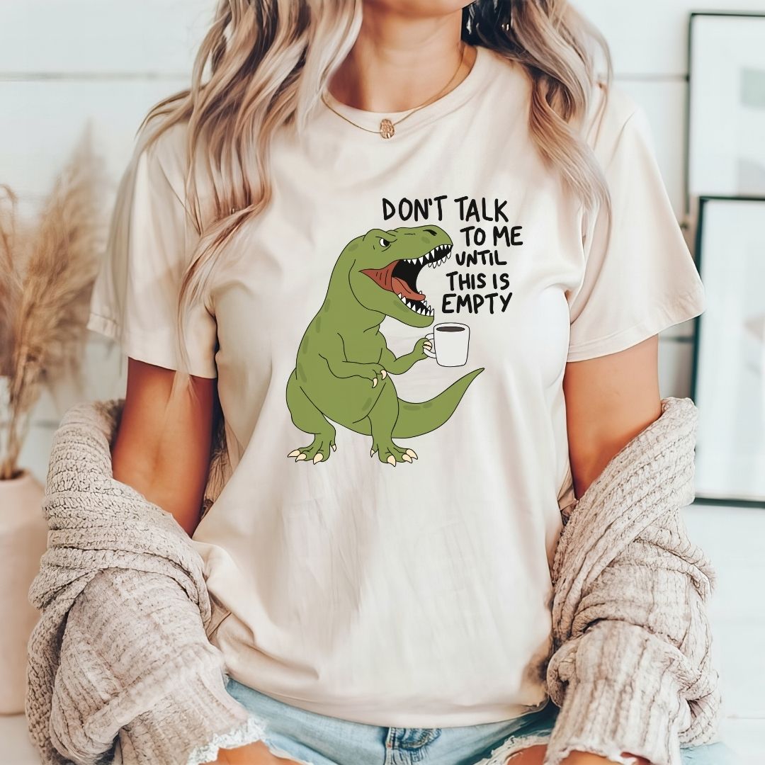 "Don't Talk to Me" T-Rex Teacher T-shirt - Teacher Care Crate-T-Shirt