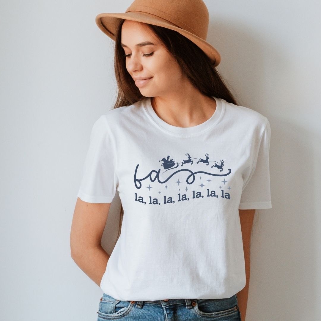 "Fa La La La La" Holiday Teacher T-shirt - Teacher Care Crate - T-Shirt
