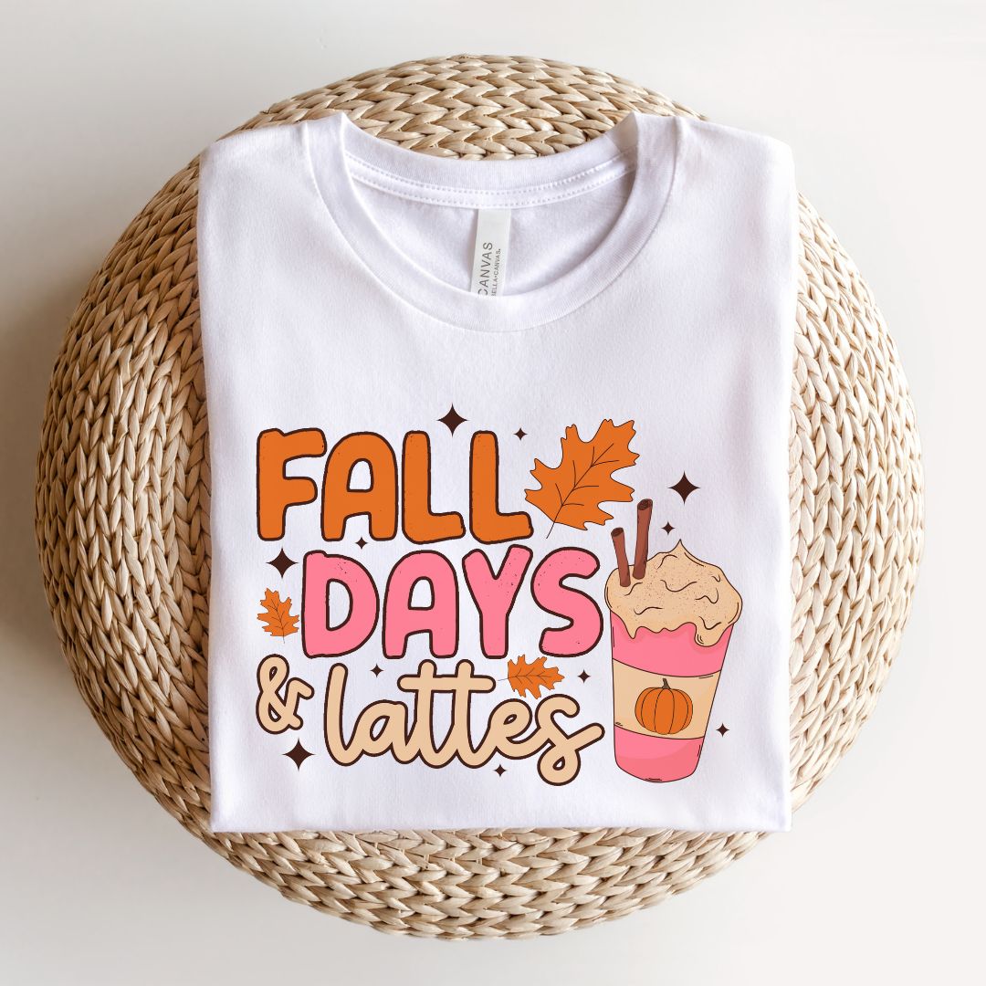 "Fall Days & Lattes" Teacher T-shirt - Teacher Care Crate - T-Shirt
