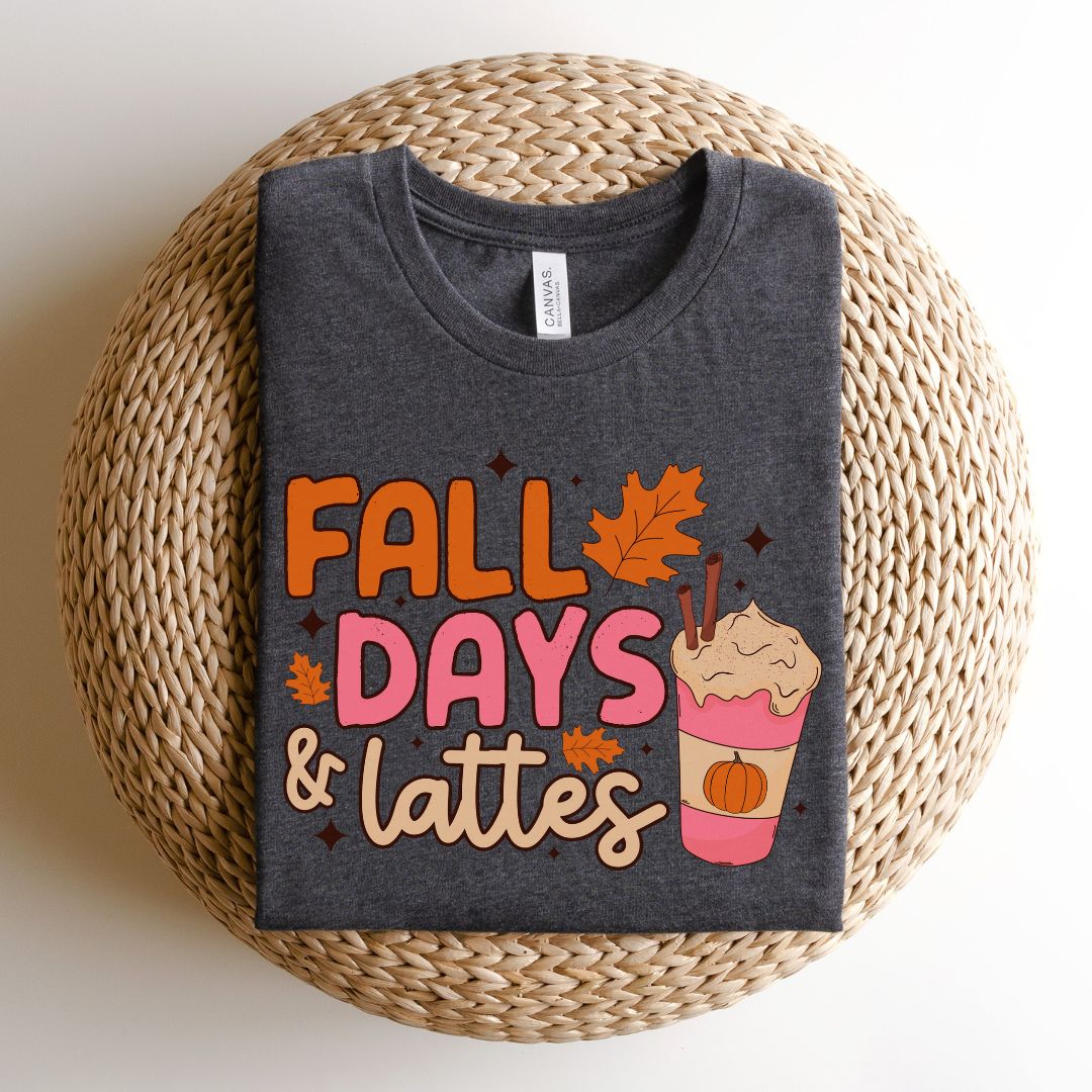 "Fall Days & Lattes" Teacher T-shirt - Teacher Care Crate - T-Shirt