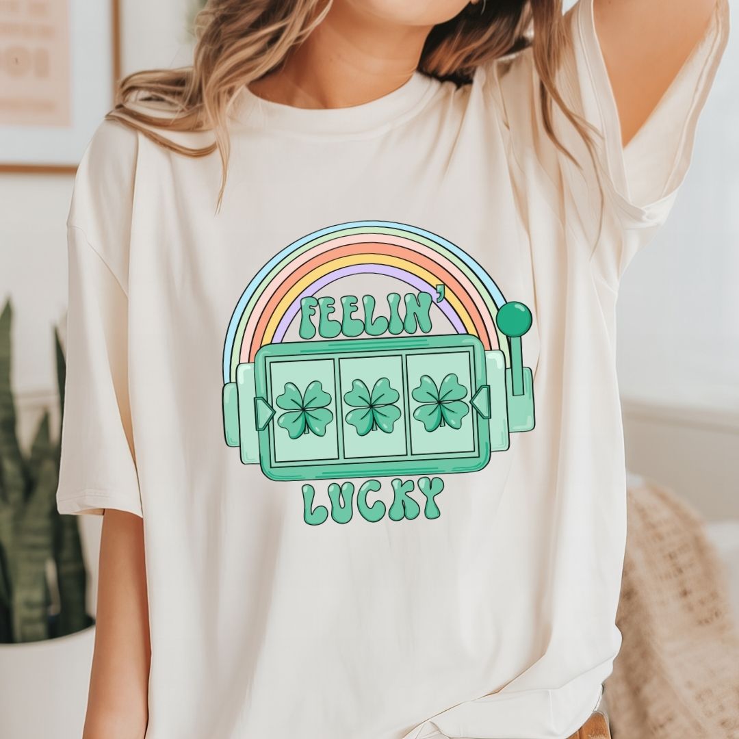 "Feelin' Lucky" Slots Teacher T-shirt - Teacher Care Crate - T-Shirt