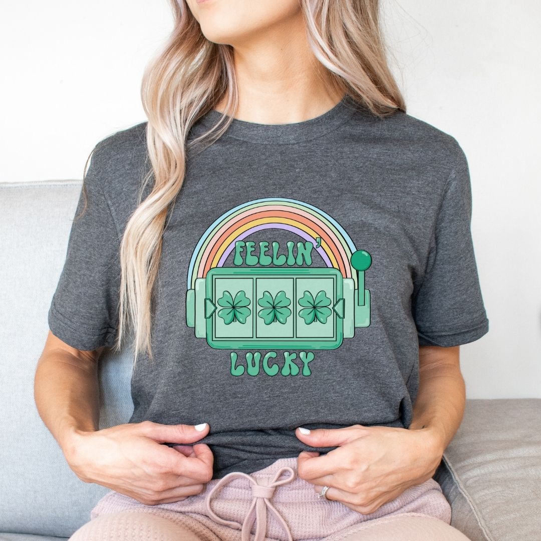 "Feelin' Lucky" Slots Teacher T-shirt - Teacher Care Crate - T-Shirt